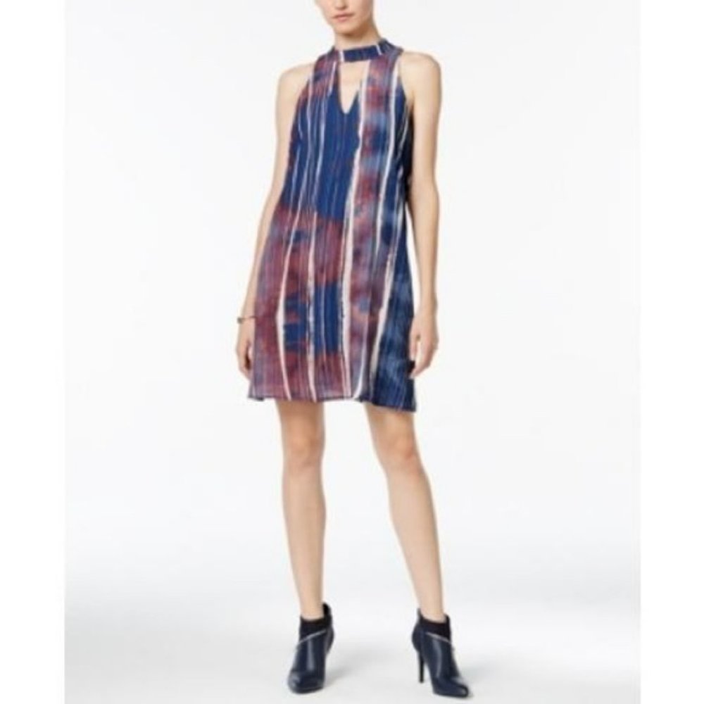 NWT BAR III INK SPLASH DETAIL HALTER DRESS-SIZE MEDIUM